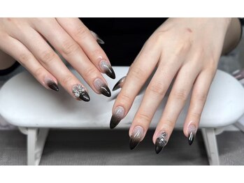 グラデーションチップ長さだし