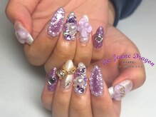 アン ジョーヌドラゴ/パープル☆３Dネイル