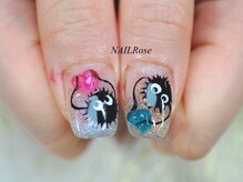 ネイルローズ(NAIL Rose)/手描きアート