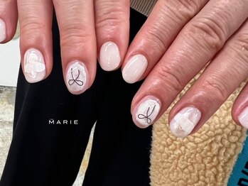 ザ マリー 三条店(THE MARIE)/4)7000円リボンネイル 0718c