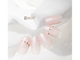 ナチュラル押し花ネイル
