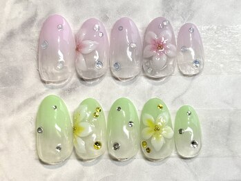 ネイルサロン ブリオン(Nail Salon Bullion)/リゾートフラワーネイル