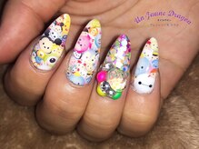 アン ジョーヌドラゴ/ツムツム☆プリントネイル