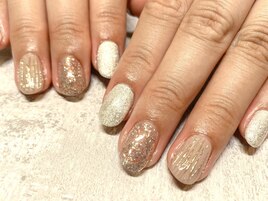 【パラジェル】グリッターネイル