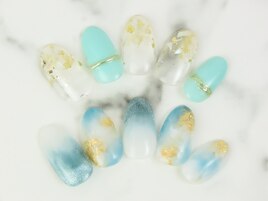 夏にピッタリ☆ターコイズネイル