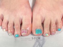 ネイルアトリエルカ(nail atelier LUCA)/W-167 ピンク人魚のしっぽネイル