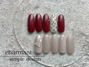 シャルモン(charmant)の写真/シンプルだけどアートも楽しめるデザイン多数◎デザインに制限がある方でも楽しめます！カラーも種類豊富★