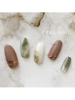 フィールネイル 天神橋店(feel nail)/くすみカラー/マグネット