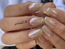 パーセント(percent.%)/オーロラホワイトミラー