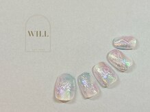 ネイルサロン ウィル 恵比寿(will)/春色ミラーニュアンスネイル