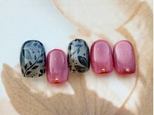 ココロ 新橋(kokoro)/9月定額ネイルデザイン☆華やか