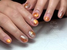 ザ ネイル パーラー 博多駅(The Nail Parlor)/深みオレンジ塗りかけニュアンス