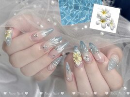 #3D波ネイル #マーメイド