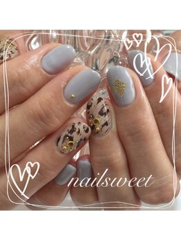 ネイルスウィート(Nail Sweet)/ヒョウ柄ネイル