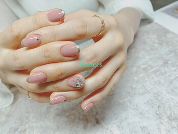 フランセス(Frances)/ラメフレンチ×ストーン