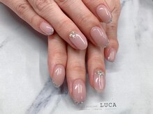 ネイルアトリエルカ(nail atelier LUCA)/M-395 スモーキーピンクネイル
