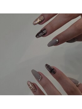 ネイルズビー 別邸(Nail's be)/タータンチェックネイル