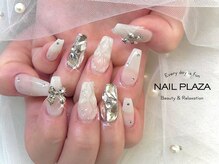 ネイルプラザ 河原町OPA店(NAIL PLAZA)/乳白色ネイル