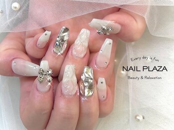 ネイルプラザ 河原町OPA店(NAIL PLAZA)/乳白色ネイル