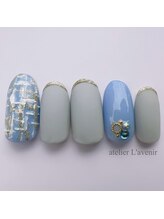 アトリエラブニール/ツイードネイル