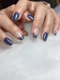 ラメフレンチネイル