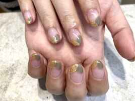 塗りかけネイル