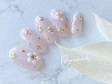 ネイルアンドアイラッシュ ボネール 銀座店(lash Bounail)/ゴージャス ストーン フラワー
