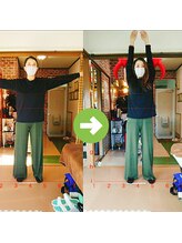 サプライズ整体院/30代ママさんの肩こり初回結果