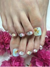 ネイルルーム 千美(room)/フット縦グラデーション