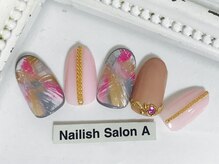 ネイリッシュサロン エー(Nailish Salon A)/2017秋冬フェザーネイル