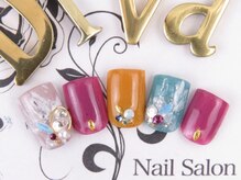 ネイルサロン ディーバ ギンザ(Nail salon Diva GINZA)/秋冬 カラフル FOOT 9500