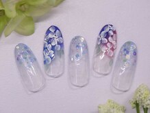 トータルビューティーアンドアズフローラ(Total Beauty & a`s Flora)/爽やか★ブルーグラネイル