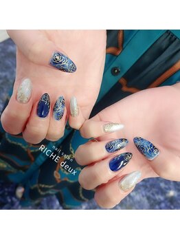 リッシュ ドゥ(RICHE deux)/ブルーローズネイル