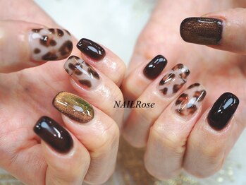 ネイルローズ(NAIL Rose)/レオパードマグネット