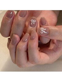 ワンカラー+2本design ￥7,700