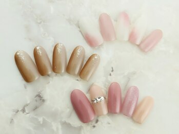ビーネイル(Be NaiL)の写真/【目黒駅徒歩3分×リーズナブル×丁寧な施術◎】シンプルア-ト定額★流行りのニュアンス/マグネットネイル