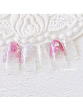 たゆ ネイル(たゆnail)/パラジェルフレンチ春ネイル