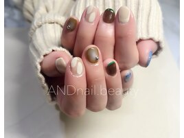 冬ネイル/ニュアンス/藤沢