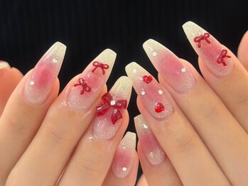ラニ ネイル(Rani Nail)の写真/SNSで話題のワンホンネイル・韓国ネイルが充実！ガラスフレンチなど流行りを取り入れたデザイン多数◎