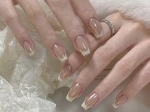 クラネイル(KURA_NAIL)/オーロラフレンチネイル