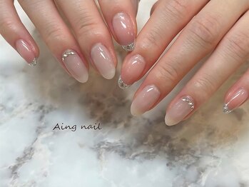 アインネイル(Aing nail)/ガラスフレンチ