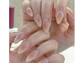 春チークネイル