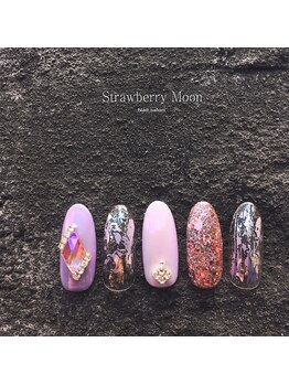サロンストロベリームーン(Salon Strawberry Moon)/定額ビジューネイル☆¥8980