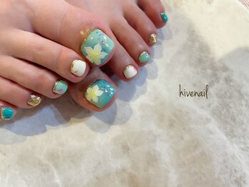 ハイブネイル(Hive nail)/夏フット