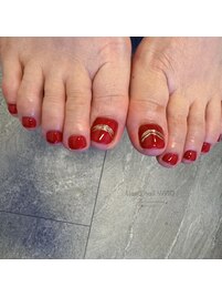 フット2本アート