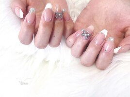 韓国ネイル、リボンネイル