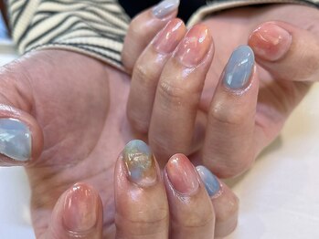 ネオリーブシェリエ 浅草店(Neolive cherie)/持ち込み春色ニュアンスネイル