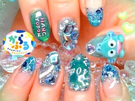 お客様オーダーキラキラ痛ネイル