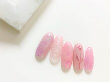 ネイルサロン アミ(Amie)/ミラーで繊細なフラワーアート☆