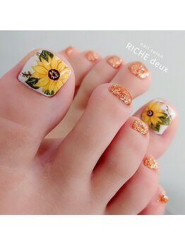 リッシュ ドゥ(RICHE deux)/あやか限定ひまわりアート